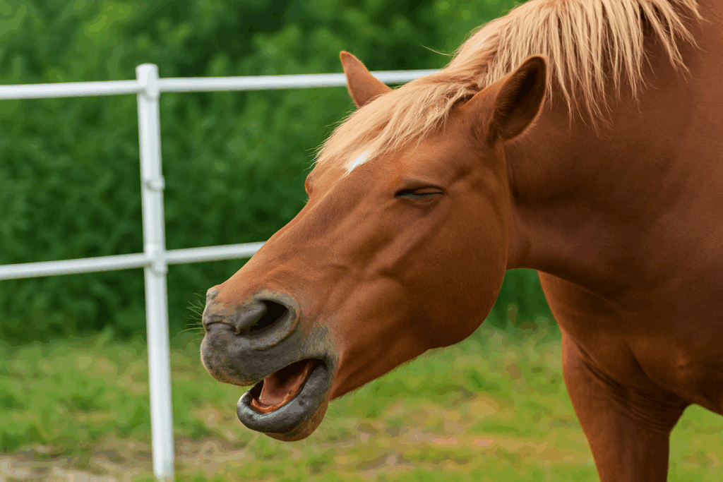 AI coughing horse